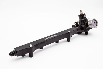 1.8T High Flow Fuel Rail w/ Adjustable FPR (Fuel Pressure Regulator) | AN Fitting Ready | Audi Volkswagen Carrot Top Tuning
