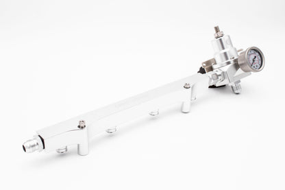 1.8T High Flow Fuel Rail w/ Adjustable FPR (Fuel Pressure Regulator) | AN Fitting Ready | Audi Volkswagen Carrot Top Tuning