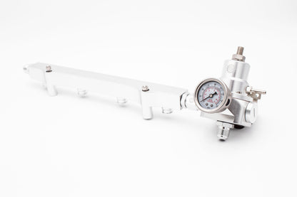 1.8T High Flow Fuel Rail w/ Adjustable FPR (Fuel Pressure Regulator) | AN Fitting Ready | Audi Volkswagen Carrot Top Tuning