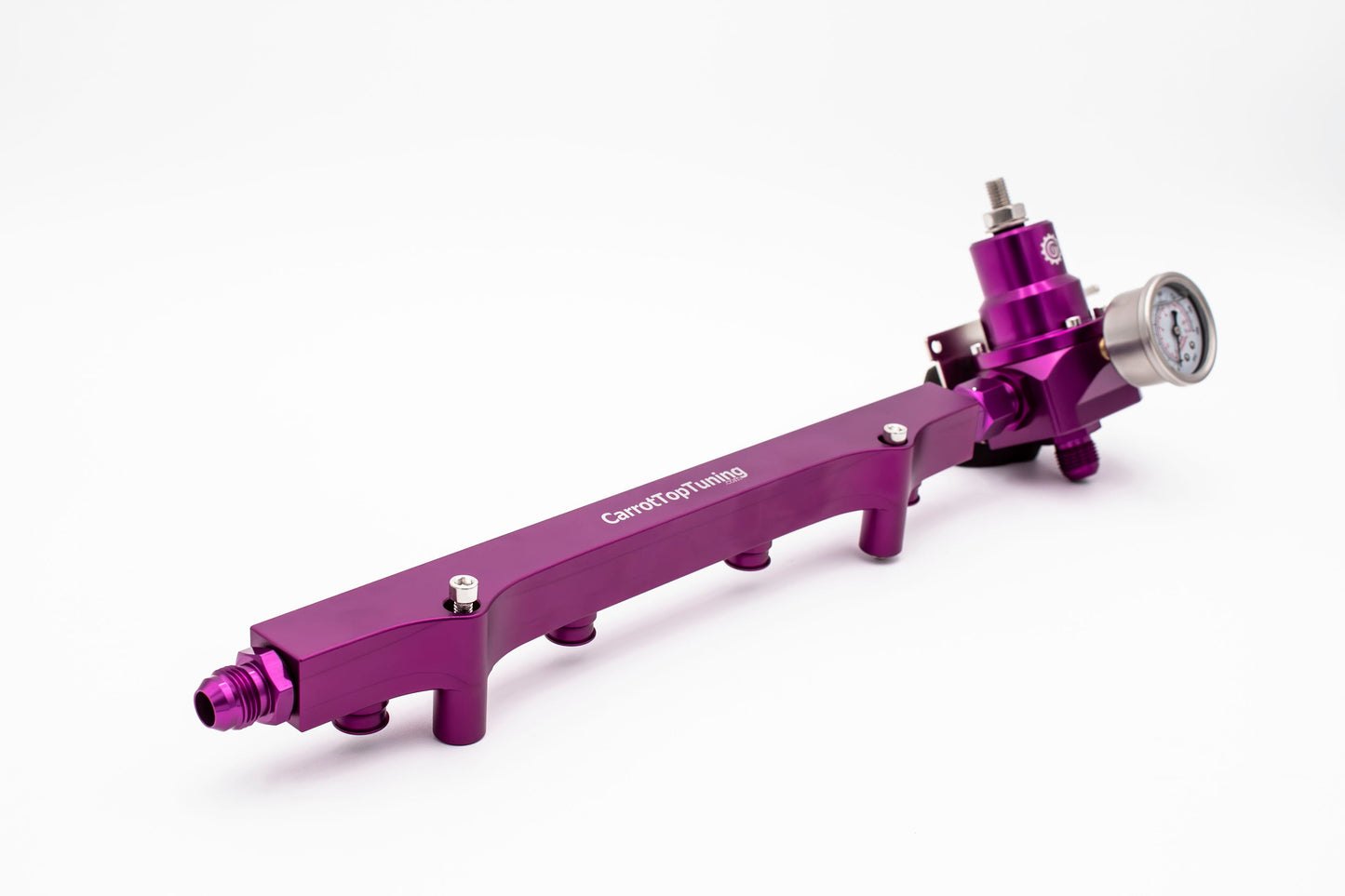 1.8T High Flow Fuel Rail w/ Adjustable FPR (Fuel Pressure Regulator) | AN Fitting Ready | Audi Volkswagen Carrot Top Tuning