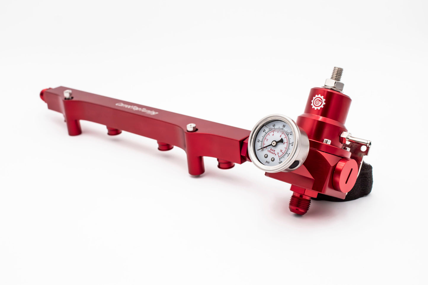 1.8T High Flow Fuel Rail w/ Adjustable FPR (Fuel Pressure Regulator) | AN Fitting Ready | Audi Volkswagen Carrot Top Tuning