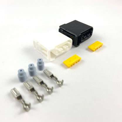 3-Way Black + White Connector Kit for Subaru Impreza WRX STI EJ20 EJ25 Ignition Coil (22-20 AWG) Carrot Top Tuning