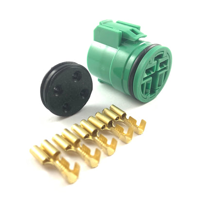 Honda OBD1 4-Pin Alternator Connector & Terminal Kit (Round Green) VTI