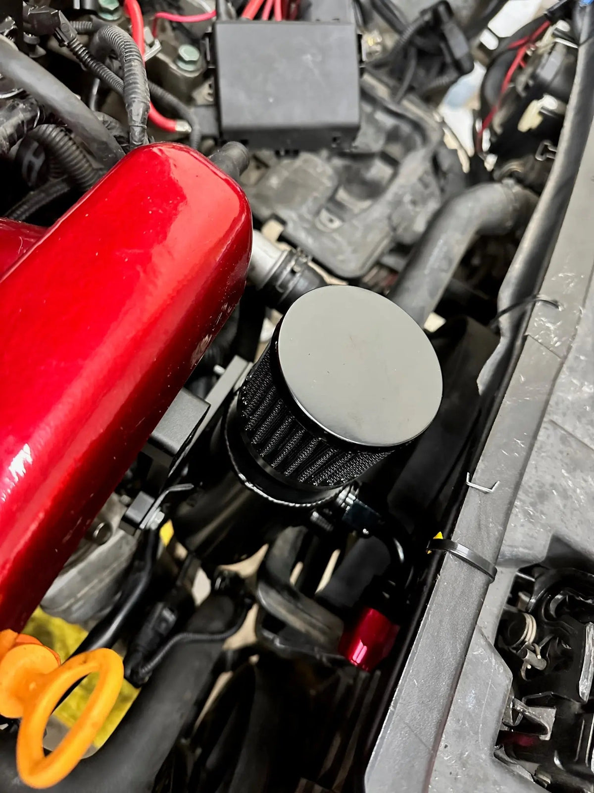 Oil Catch Can Kit + CNC Billet Mounting Bracket 1.8T VW MK4 Audi TT V1.2 - OEM Valve Cover Fitment Carrot Top Tuning