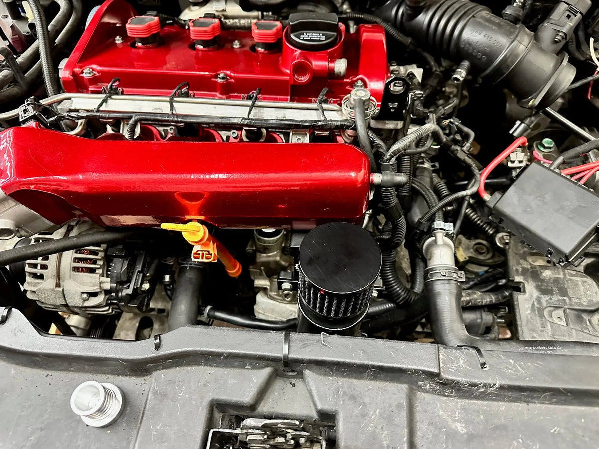 Oil Catch Can Kit + CNC Billet Mounting Bracket 1.8T VW MK4 Audi TT V1.2 - OEM Valve Cover Fitment Carrot Top Tuning
