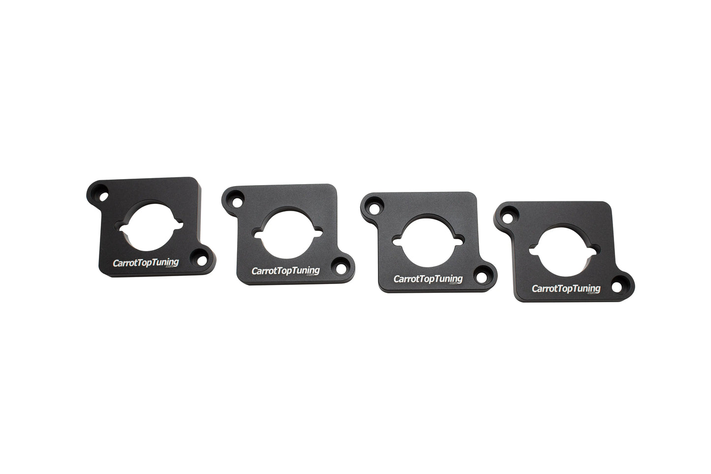 CNC Billet 1.8T to 2.0T / R8 Coil Pack Adapters Spacers VW GTI JETTA GOLF PASSAT | AUDI A4 A6 TT | Black Carrot Top Tuning