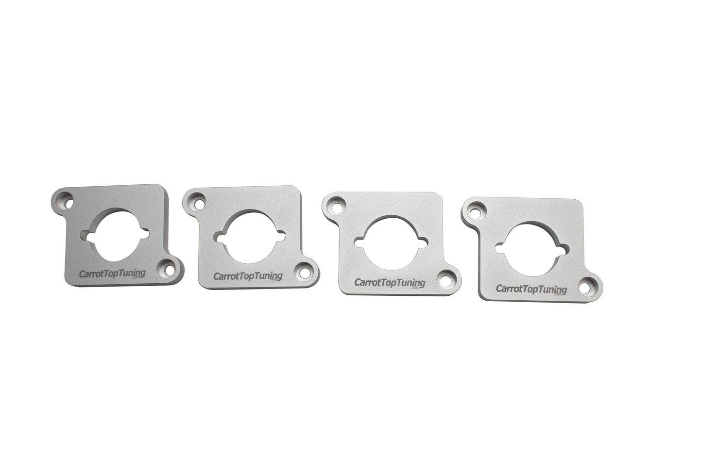 CNC Billet 1.8T to 2.0T / R8 Coil Pack Adapters Spacers VW GTI JETTA GOLF PASSAT | AUDI A4 A6 TT | Silver Carrot Top Tuning