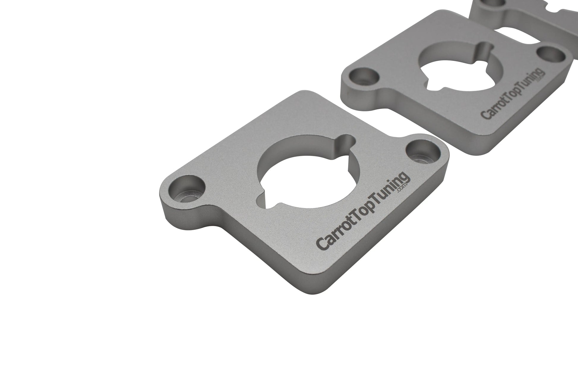 CNC Billet 1.8T to 2.0T / R8 Coil Pack Adapters Spacers VW GTI JETTA GOLF PASSAT | AUDI A4 A6 TT | Silver Carrot Top Tuning