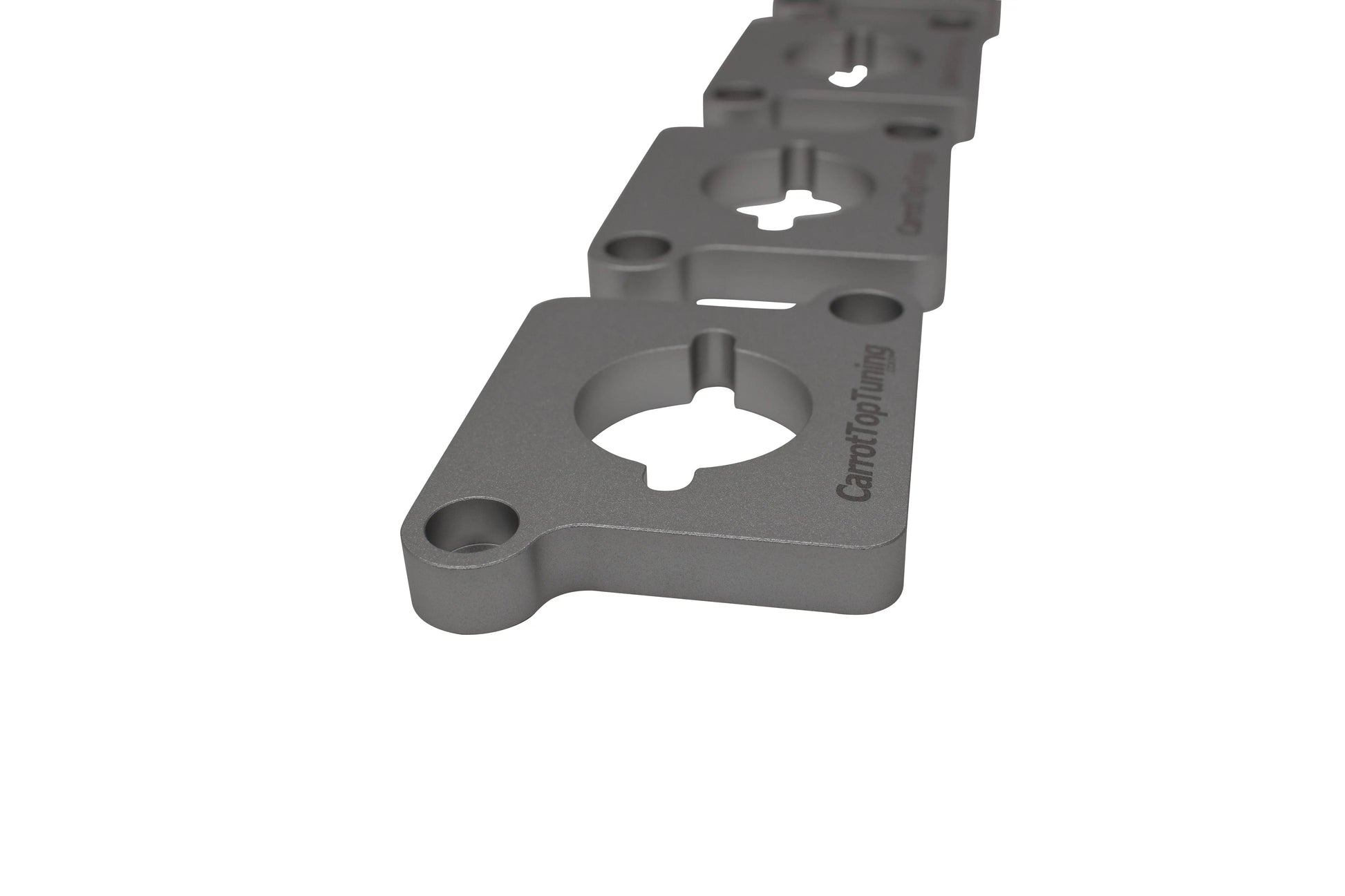 CNC Billet 1.8T to 2.0T / R8 Coil Pack Adapters Spacers VW GTI JETTA GOLF PASSAT | AUDI A4 A6 TT | Silver Carrot Top Tuning