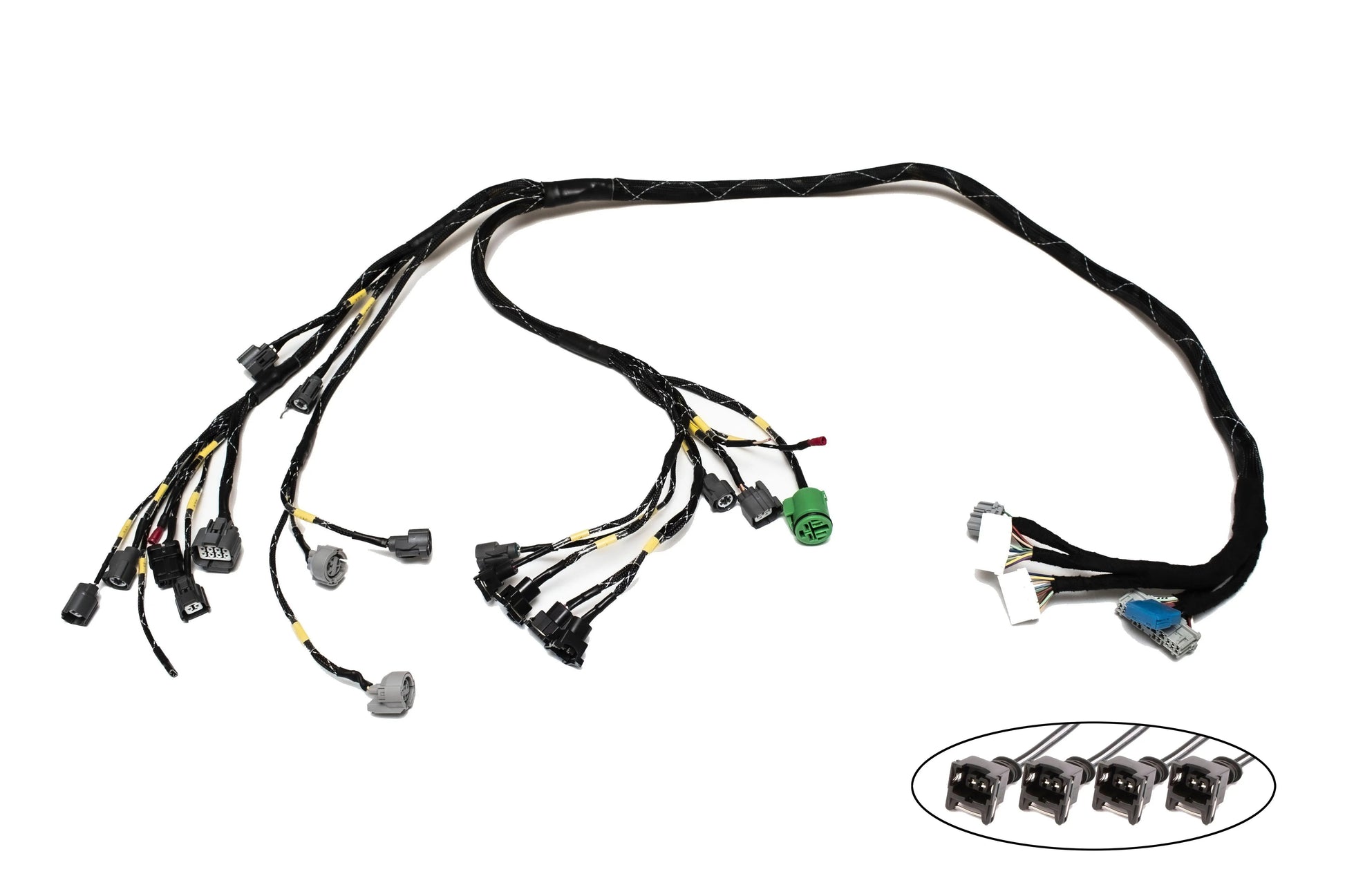 D & B-Series OBD1 Tucked Engine Harness Kit w/ Subharness | 92-96 Honda Prelude Carrot Top Tuning