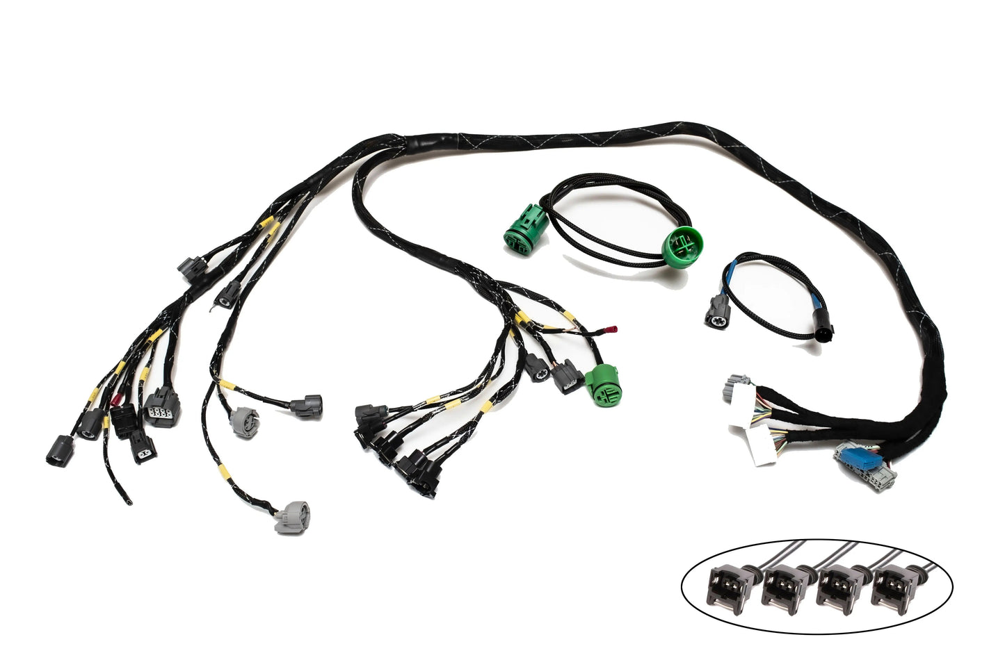 H-Series H2B OBD2A Tucked Engine Harness Kit w/ Subharness | 96-98 Civic EK Carrot Top Tuning