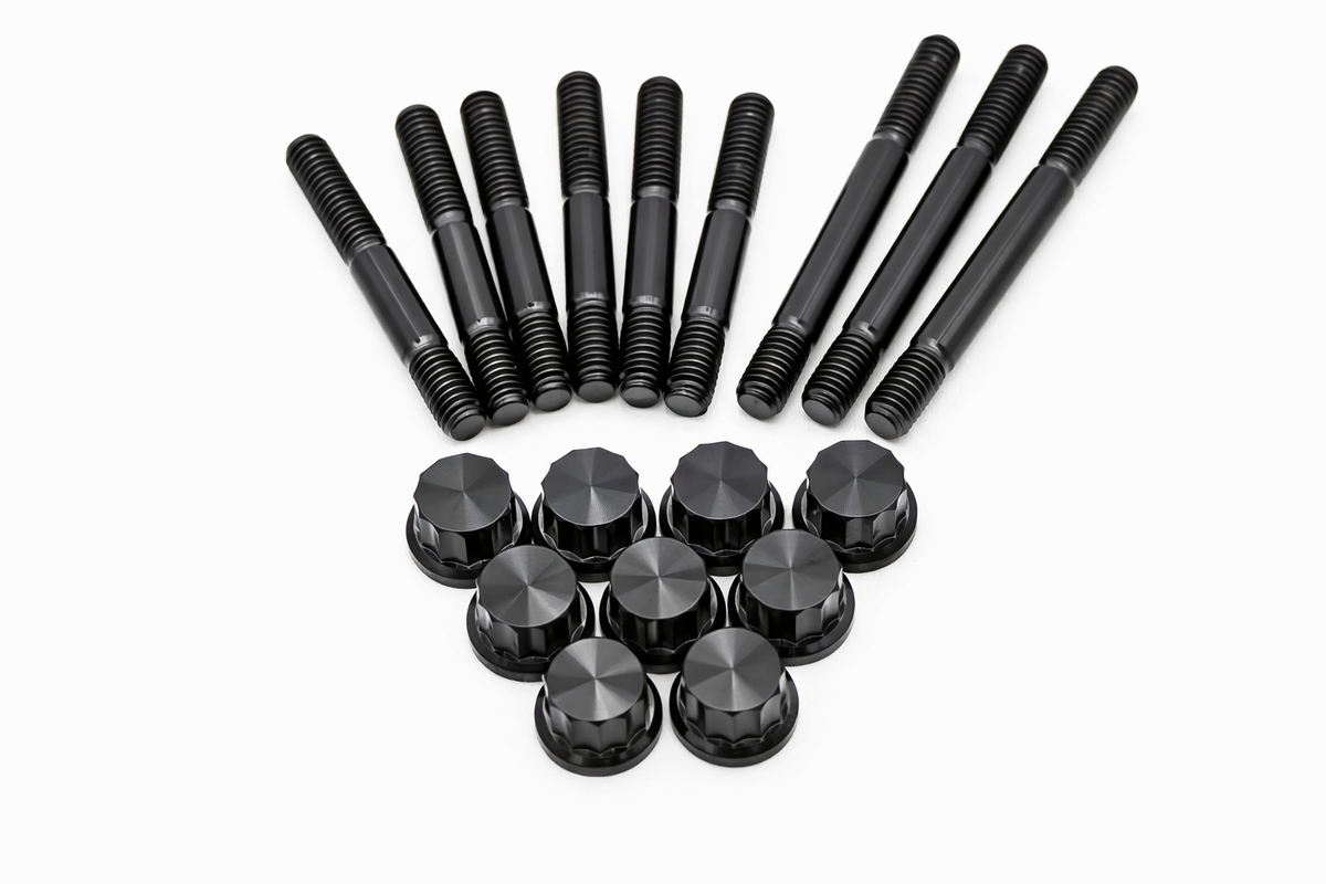 VW / AUDI 1.8T 20V Valve Cover Titanium Stud & Nut Kit 12PT – M6 –  9 pcs Carrot Top Tuning