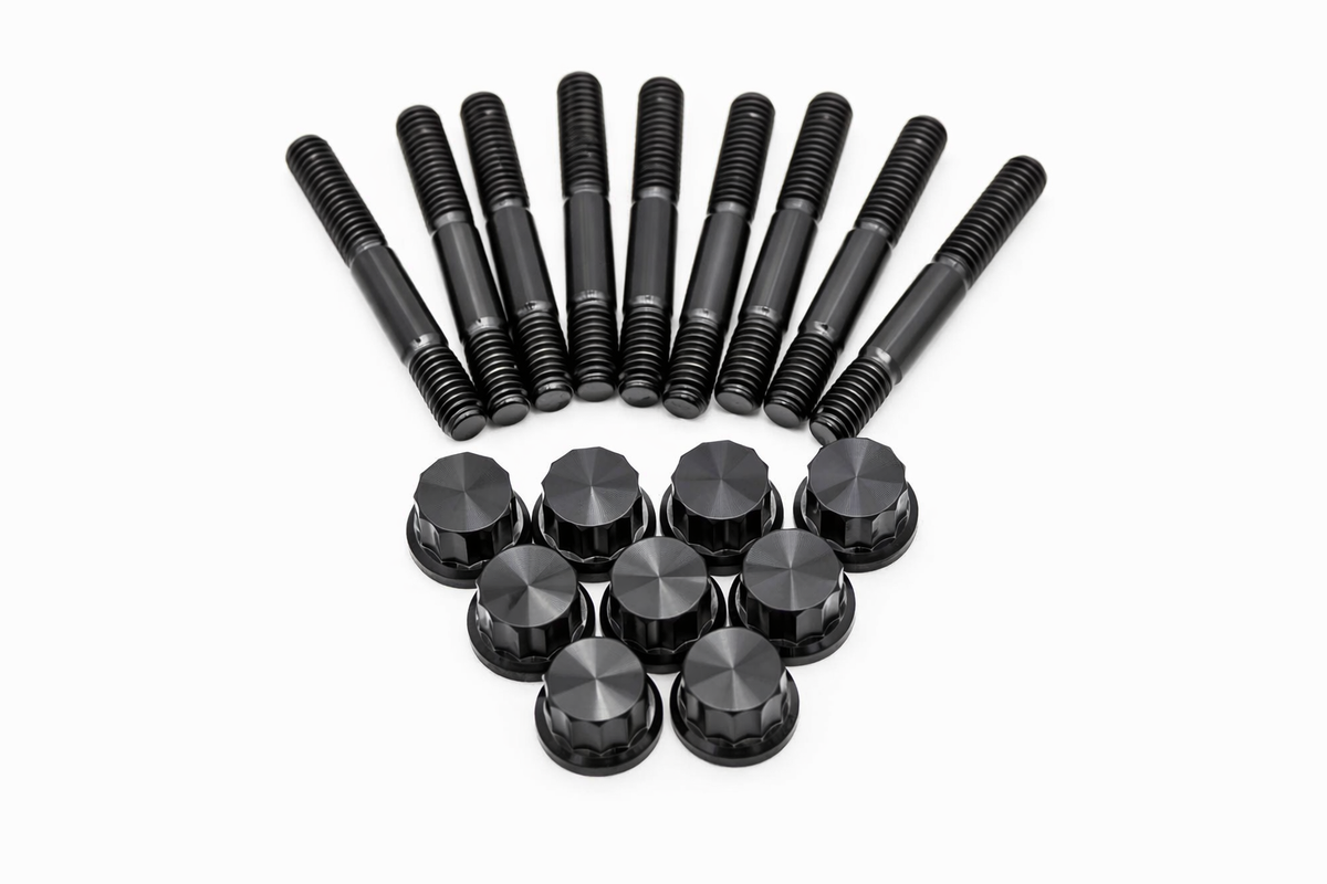 VW / AUDI 1.8T 20V Valve Cover Titanium Stud & Nut Kit 12PT – M6 –  9 pcs Carrot Top Tuning