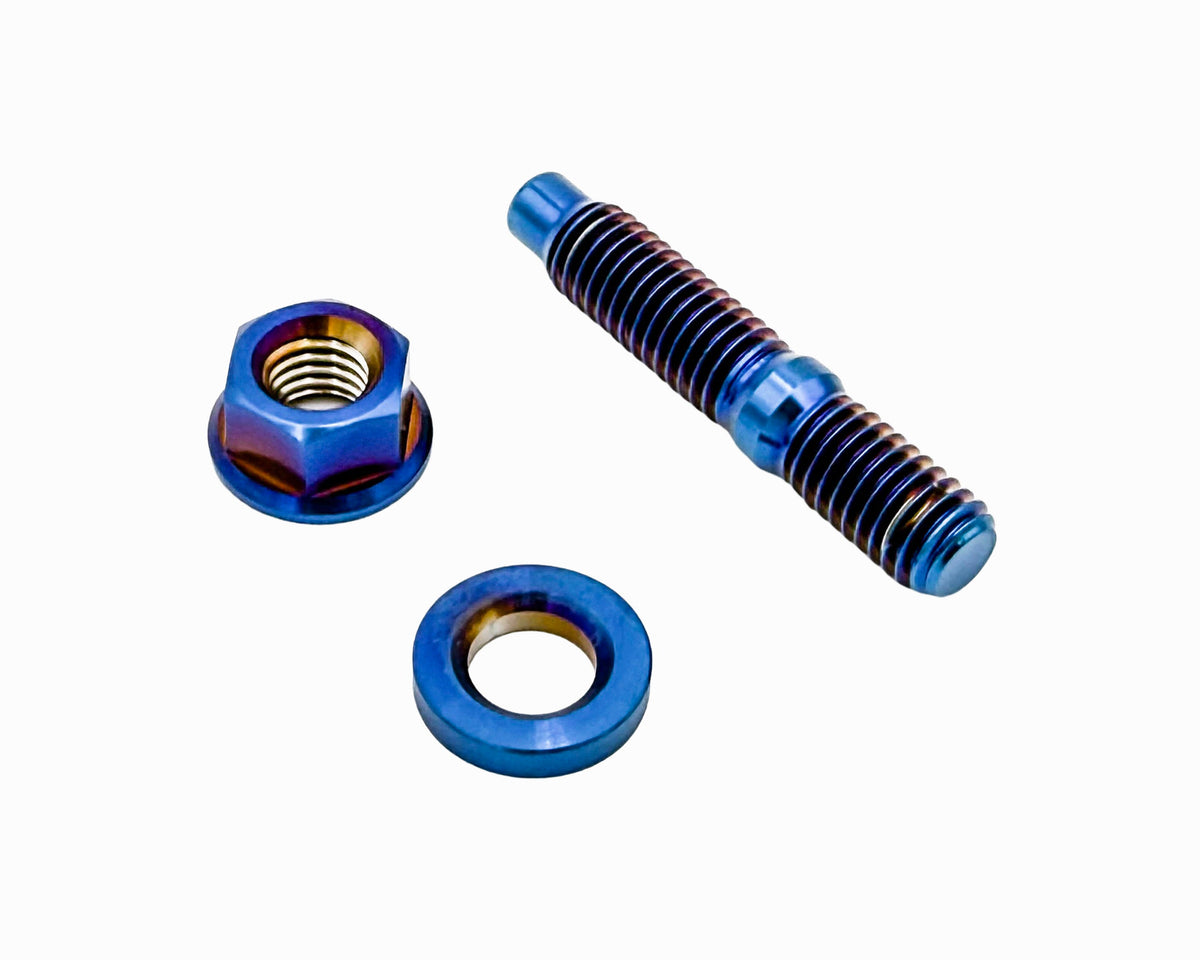 Burnt Titanium Exhaust/Intake Manifold Stud Kit 6PT – M8x1.25x45mm – Honda Acura B/D/F/H/J Series – 10 Piece Set Carrot Top Tuning