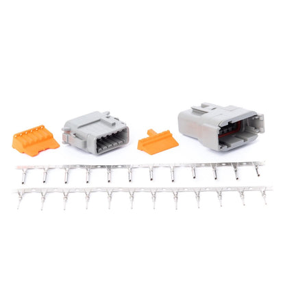 Deutsch DTM 12-Pin Connector Kit with Terminals – Complete Male & Female Sealed Set VTI