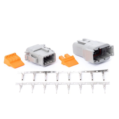 Deutsch DTM 8-Pin Connector Kit with Terminals – Complete Male & Female Sealed Set VTI