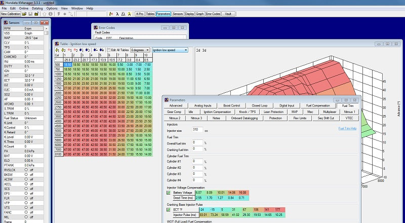 Hondata KPro Custom Basemap File