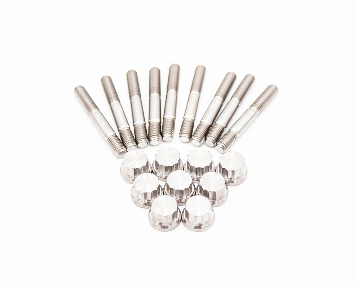 VW / AUDI 1.8T 20V Valve Cover Titanium Stud & Nut Kit 12PT – M6 –  9 pcs Carrot Top Tuning