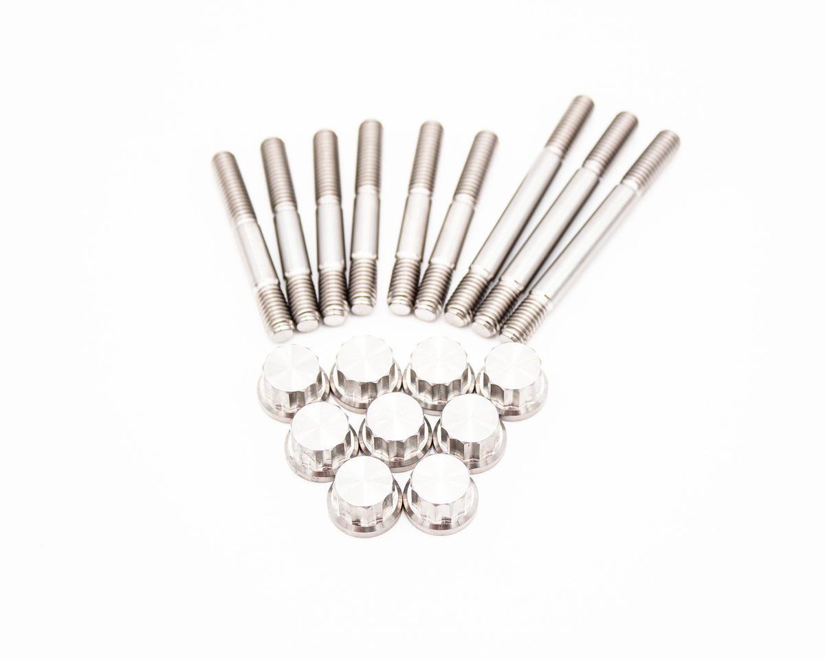 VW / AUDI 1.8T 20V Valve Cover Titanium Stud & Nut Kit 12PT – M6 –  9 pcs Carrot Top Tuning
