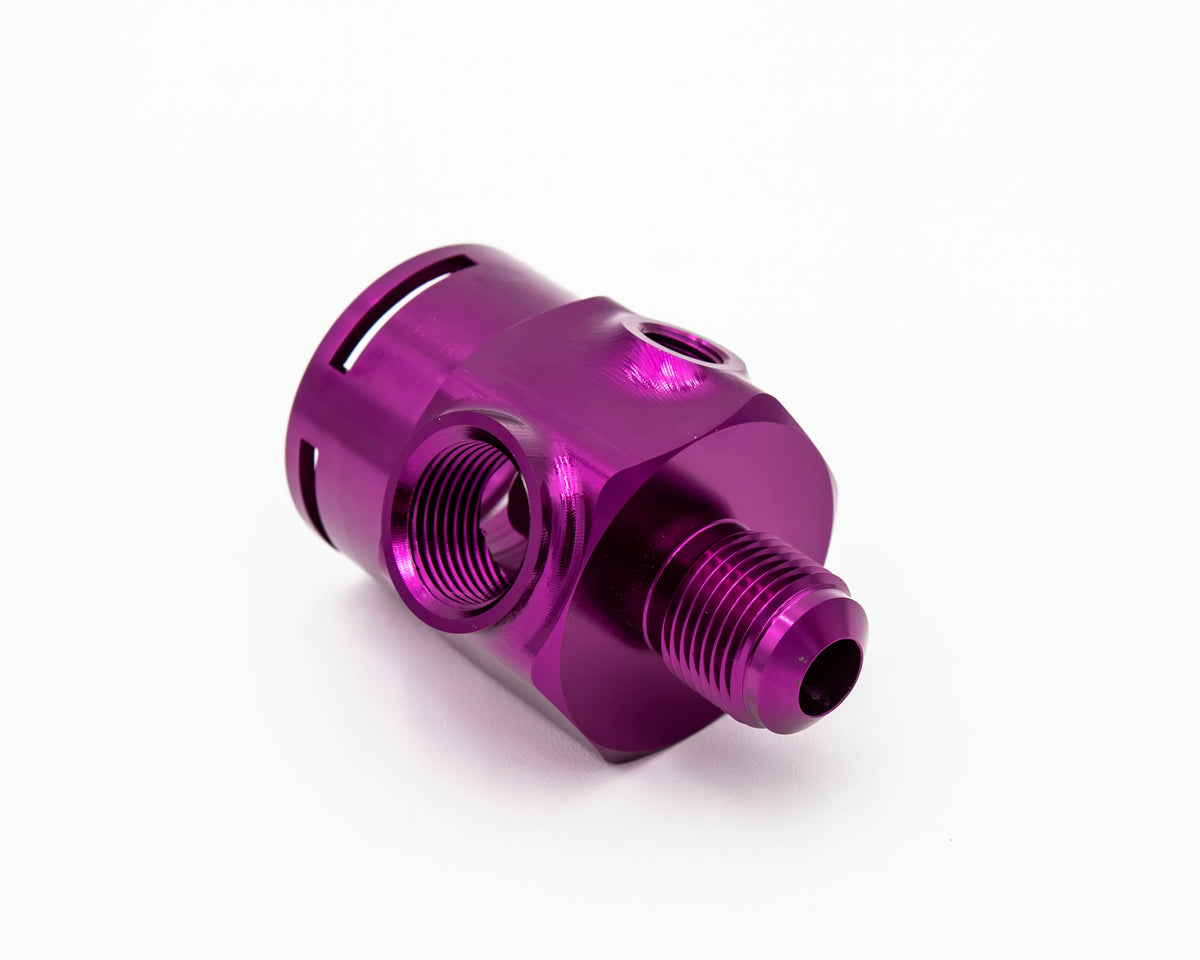 VW Audi AN8 Fuel Pressure Regulator Housing V2 FPR for OEM Bosch Regulator 1.8T 20V Carrot Top Tuning